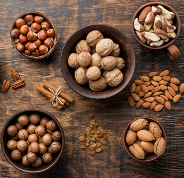 Nuts (almonds, walnuts, macadamia, Brazil, and more) edit